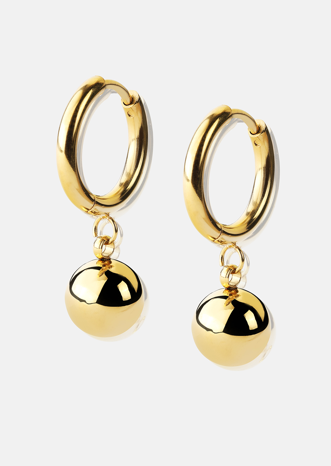 Pendiente Golden Orbit Hoops - 18k Chapado en oro