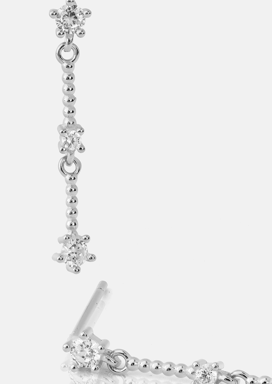 Pendientes Luna strip - Chapados en plata