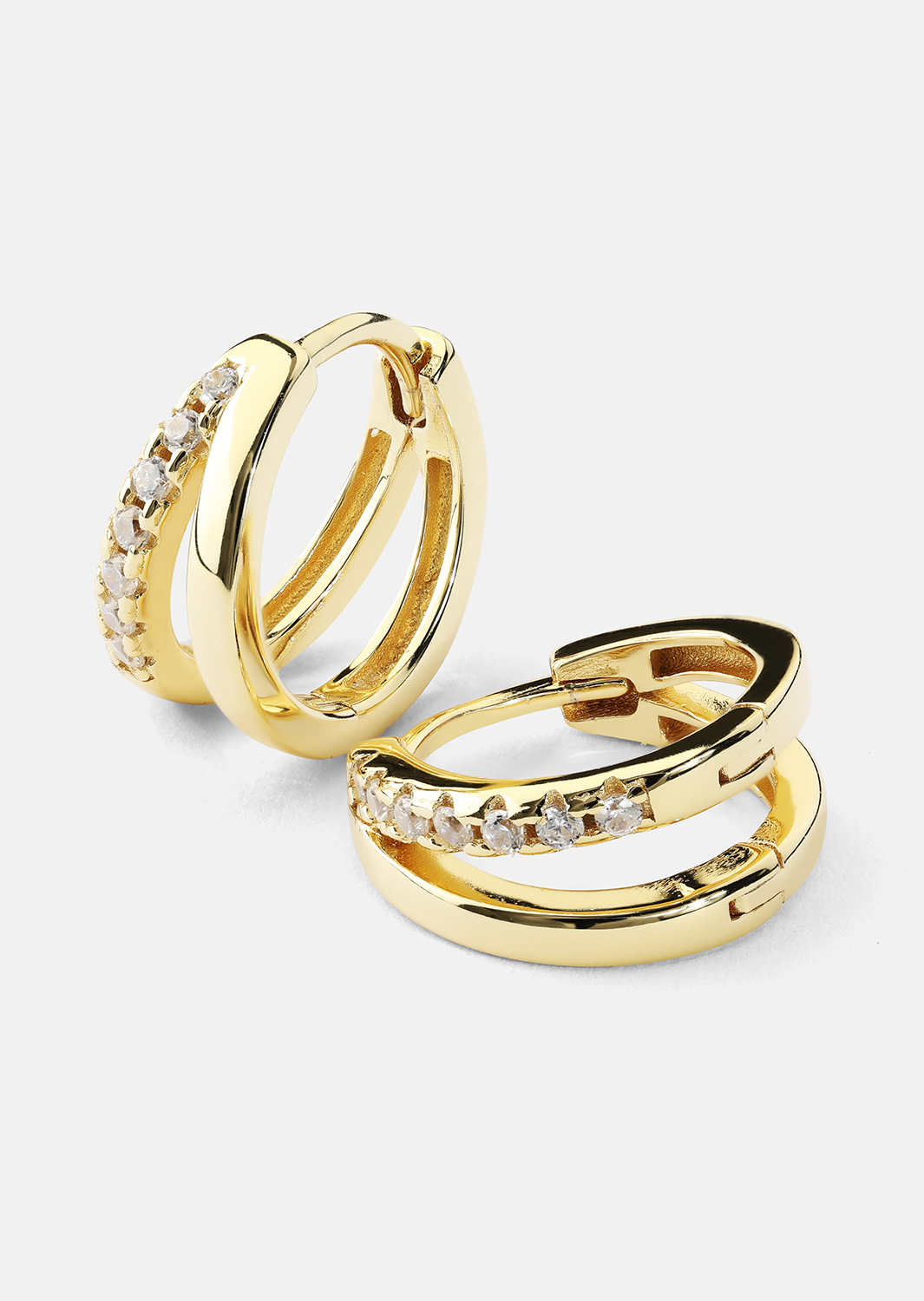 Pendiente Aurora Curve - 18k Chapado en oro