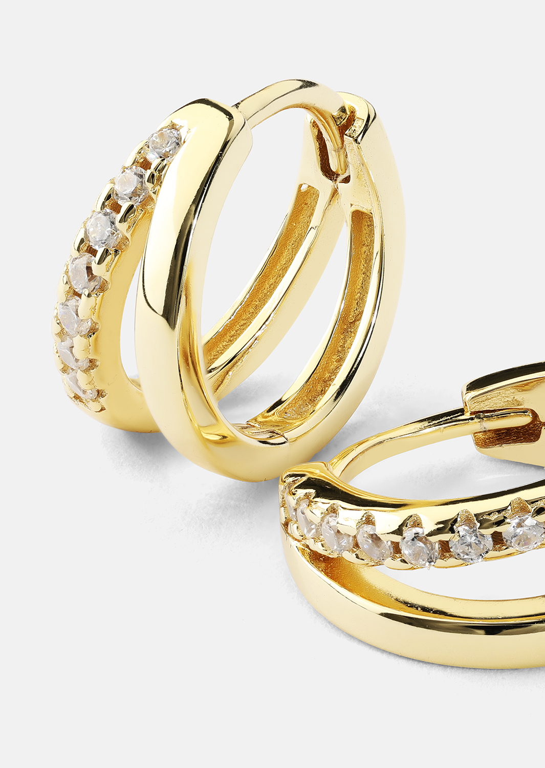 Pendiente Aurora Curve - 18k Chapado en oro