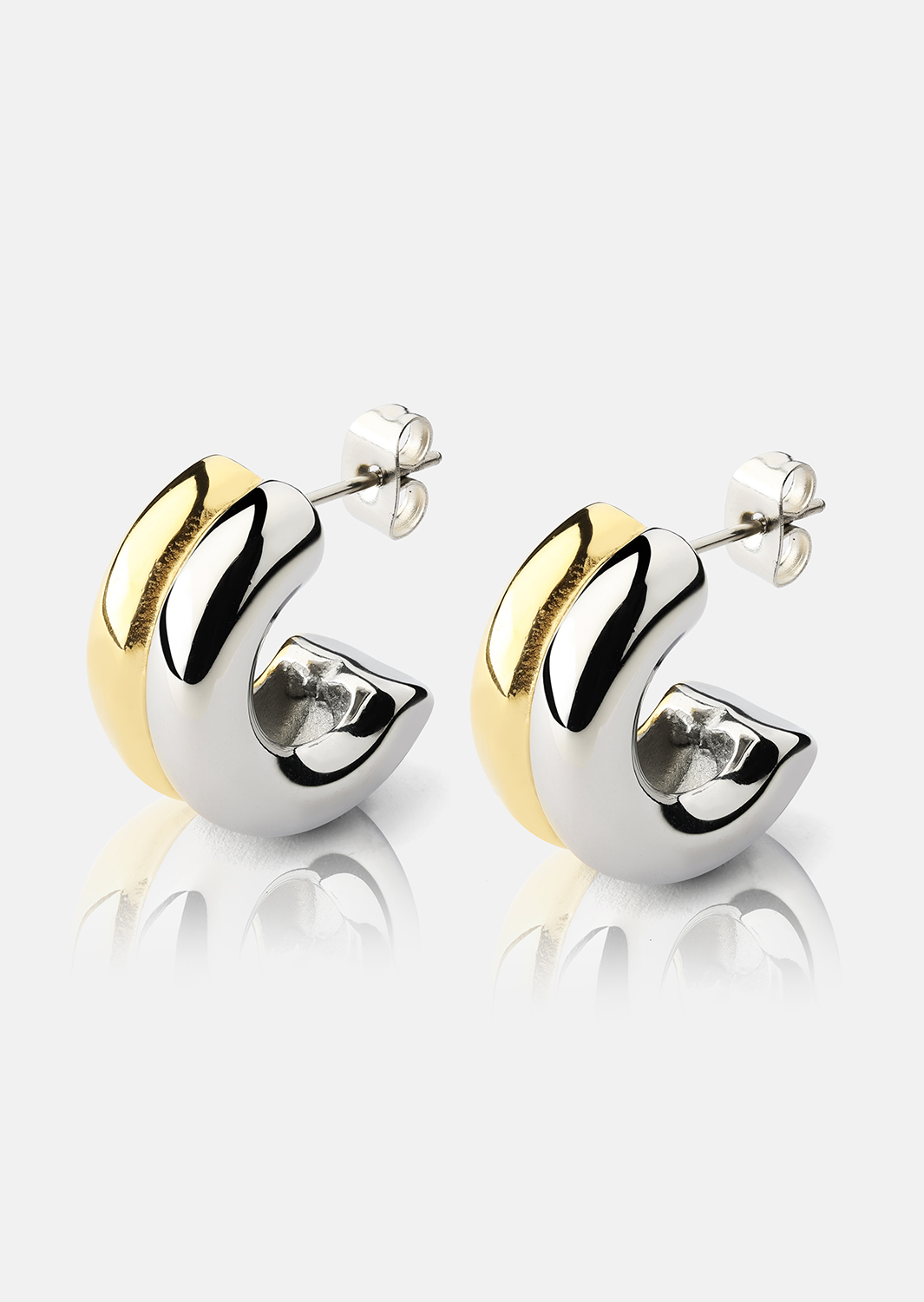 Pendiente Duo Glow - 18k Chapado en oro