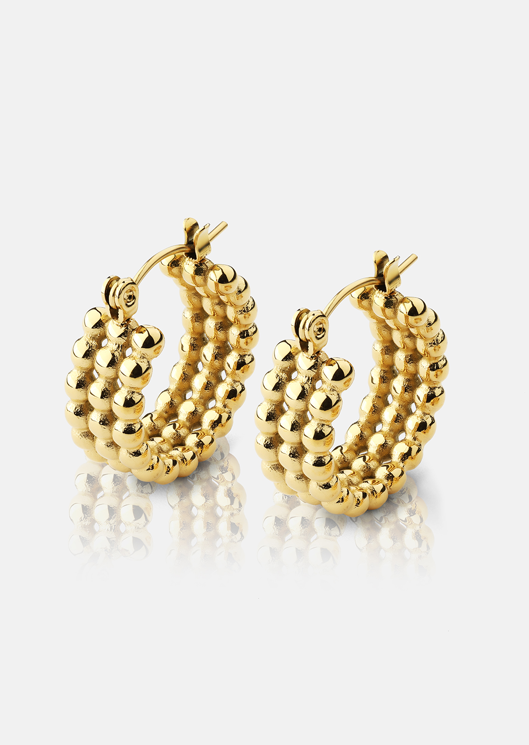 Pendientes Sfera – 18k Chapados en oro