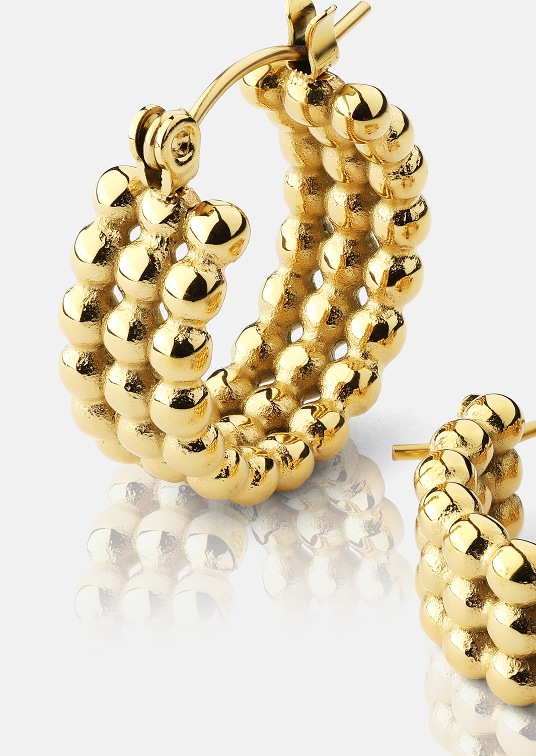 Pendientes Sfera – 18k Chapados en oro