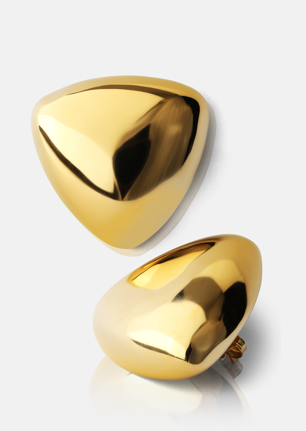 Pendientes Bold Curve – 18k Chapados en oro