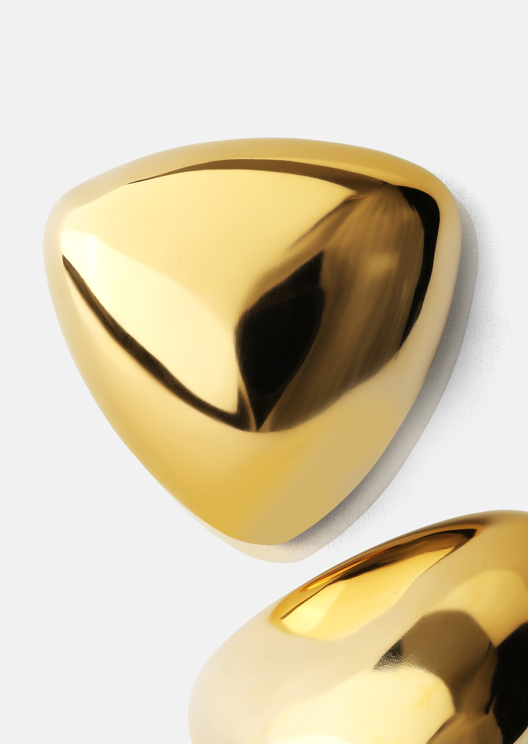 Pendientes Bold Curve – 18k Chapados en oro