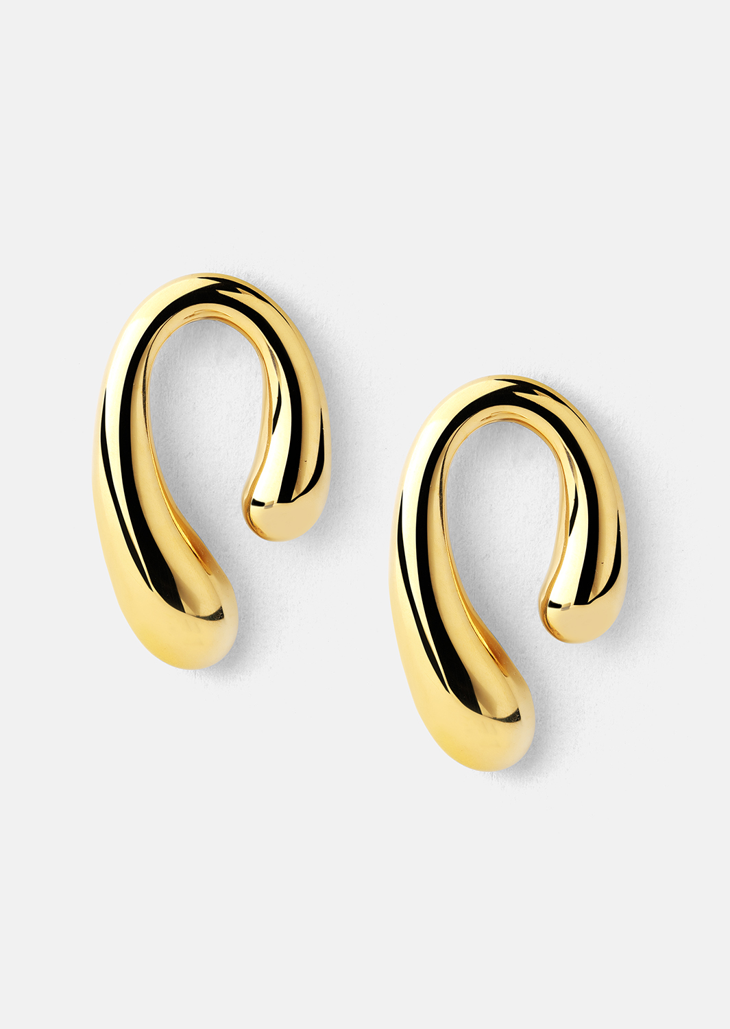 Pendientes Sculpture – 18k Chapados en oro
