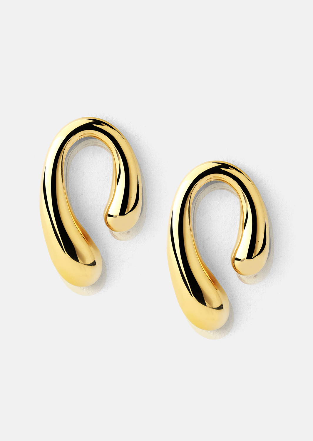 Pendientes Sculpture – 18k Chapados en oro