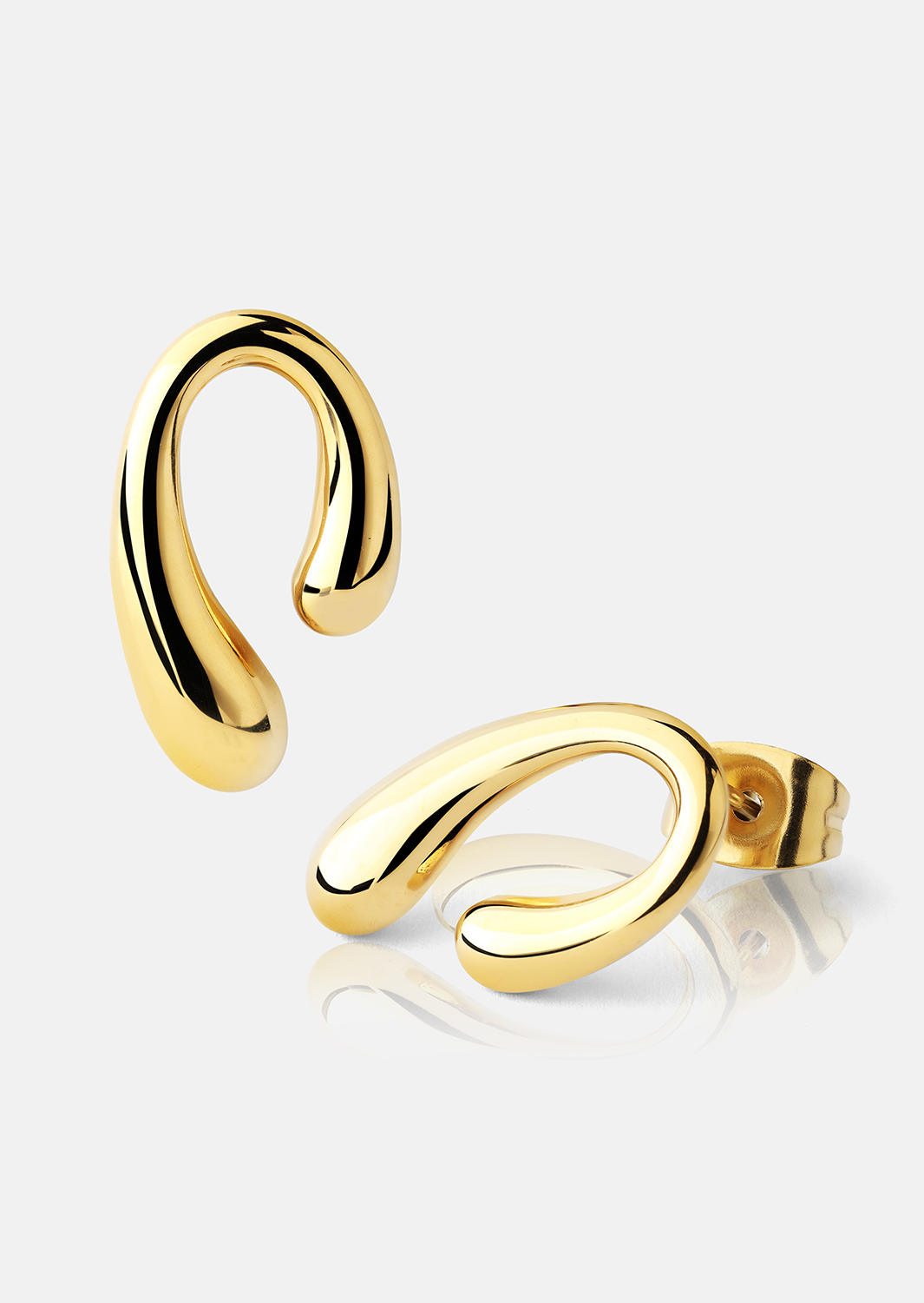 Pendientes Sculpture – 18k Chapados en oro