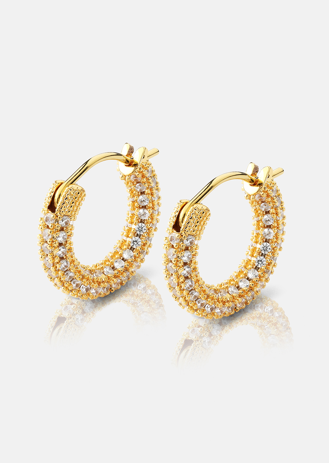 Elegans Pendiente - 18k Chapado en oro
