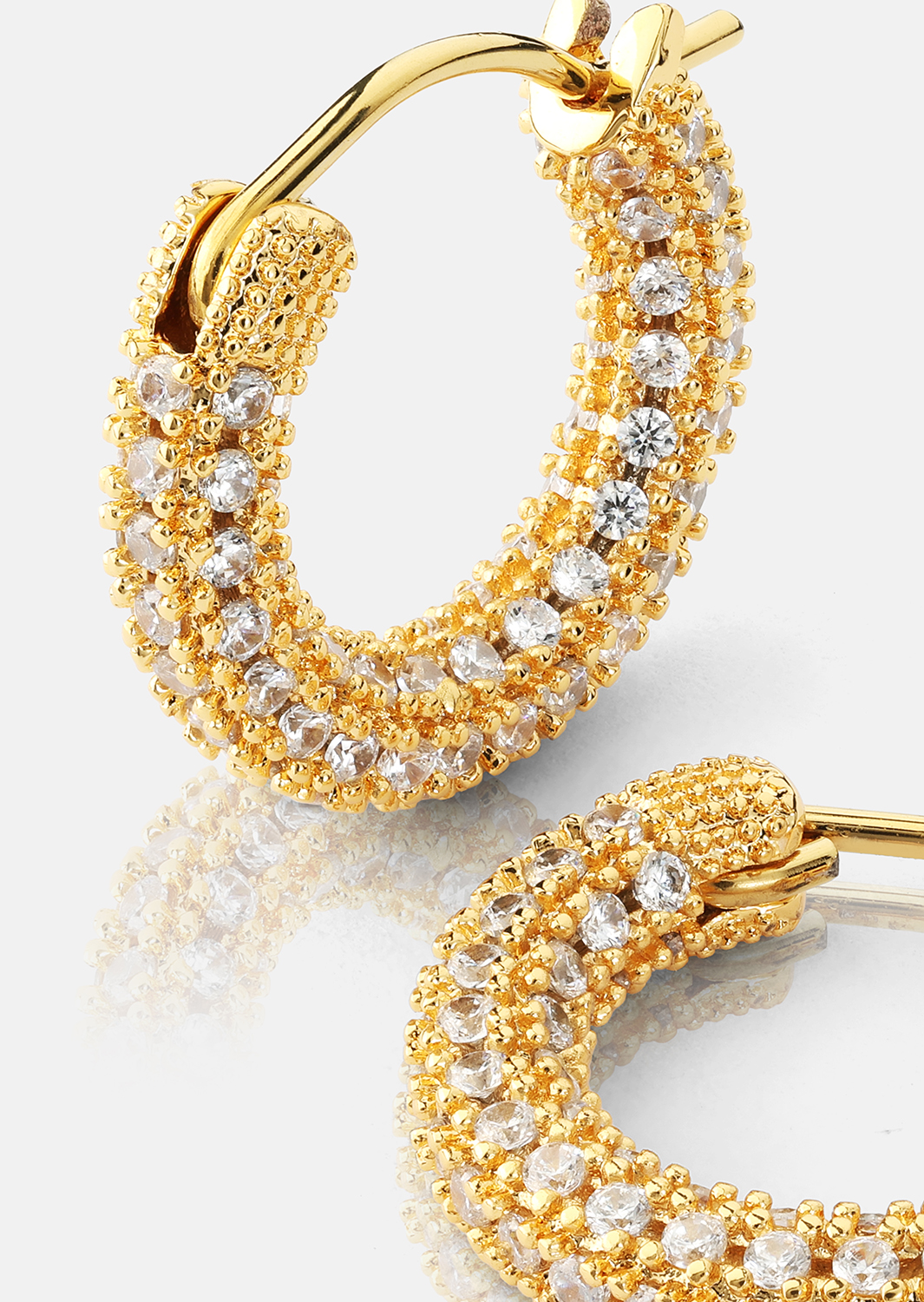 Elegans Pendiente - 18k Chapado en oro