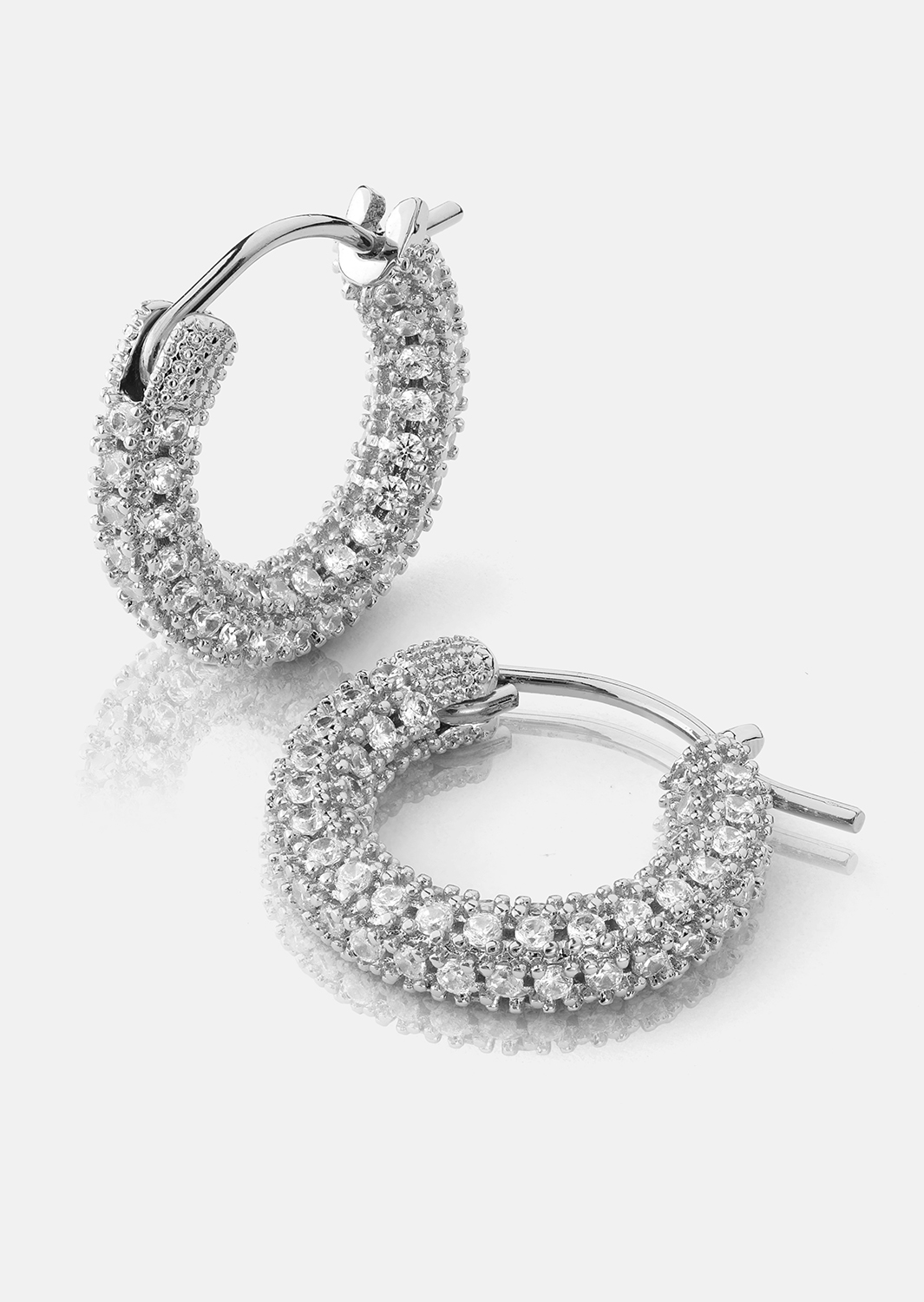 Elegans Pendiente - Chapado en plata