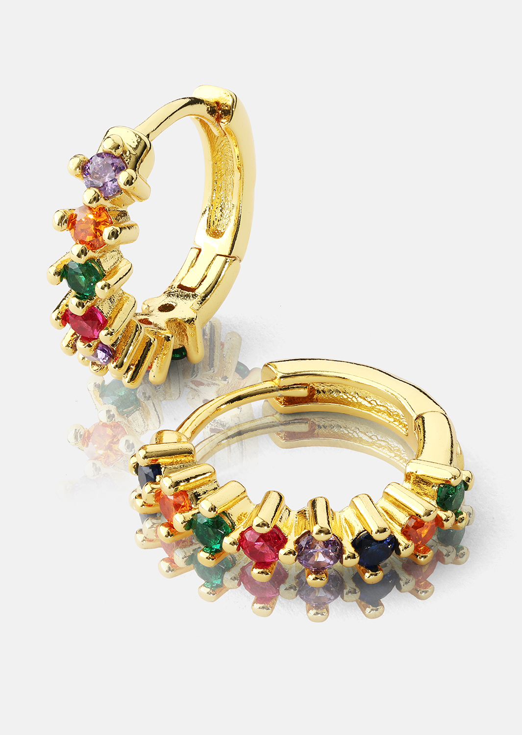 Pendiente Multicolor Shine - 18k Chapado en oro