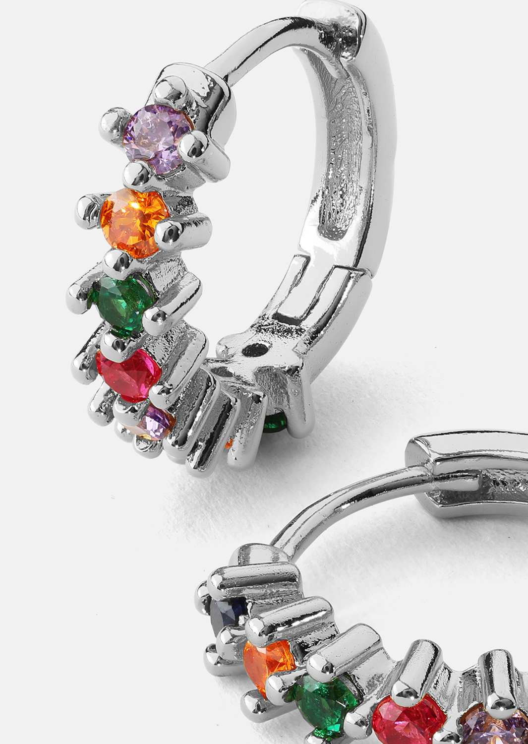 Pendiente Multicolor Shine - Chapado en plata