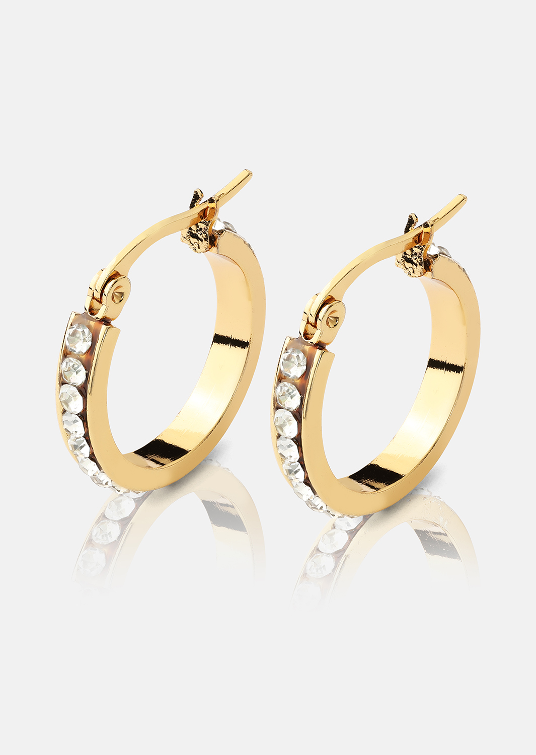 Pendiente CrystalGlow - 18k Chapado en oro