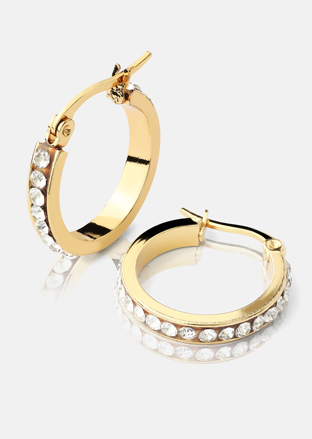 Pendiente CrystalGlow - 18k Chapado en oro
