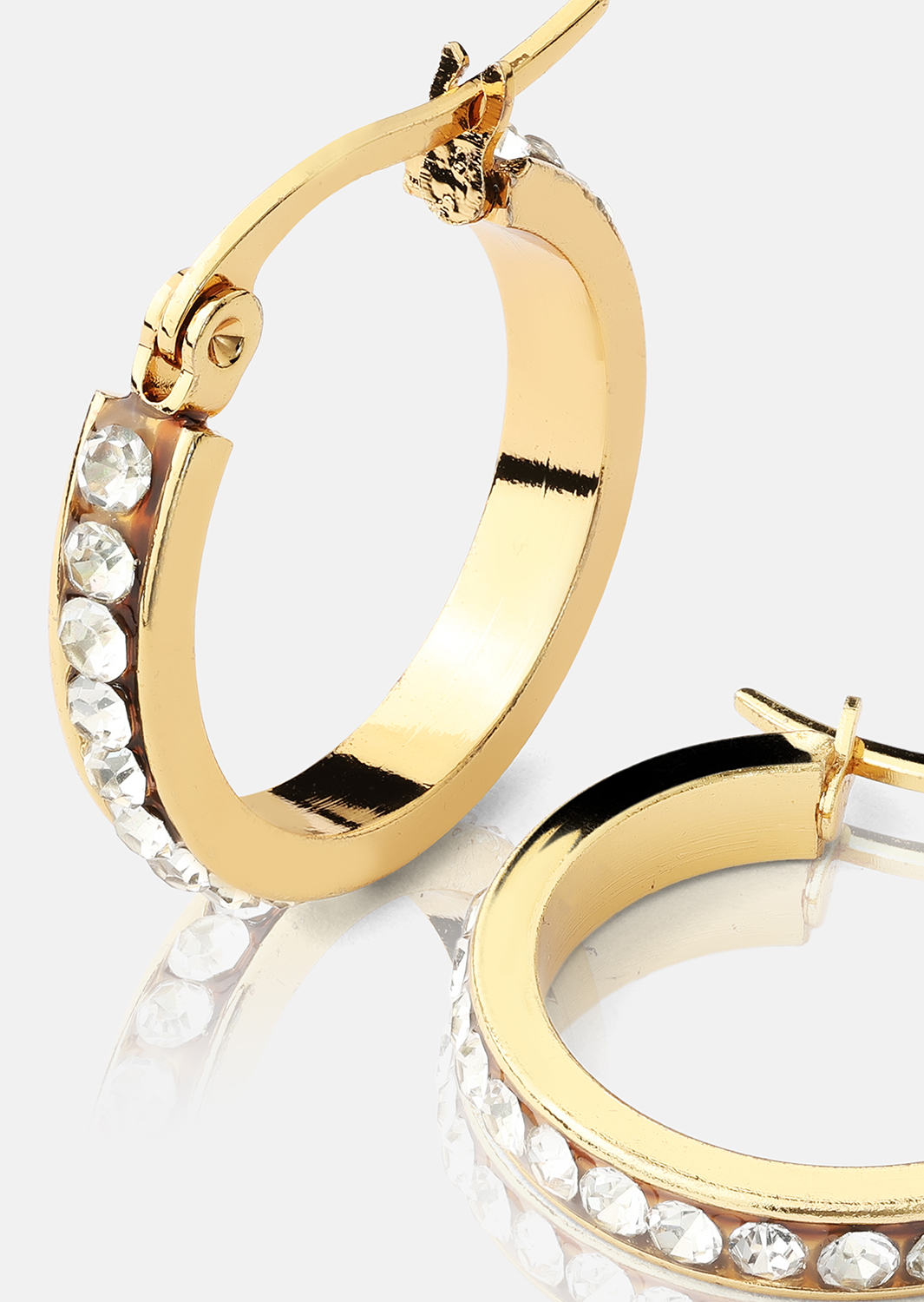 Pendiente CrystalGlow - 18k Chapado en oro
