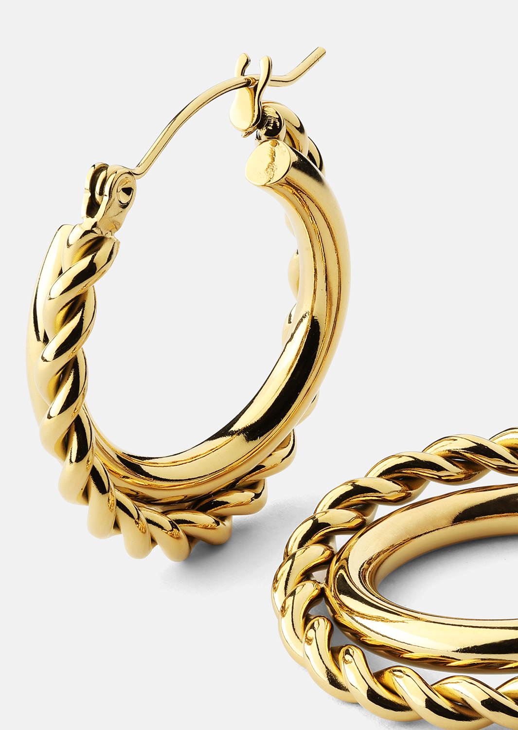Pendientes Twist Elegance – 18k Chapados en oro