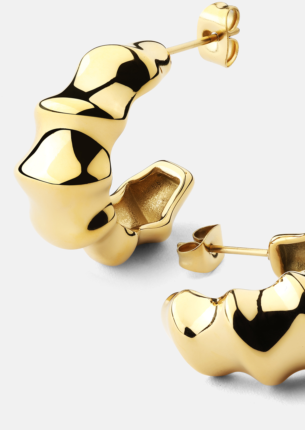 Pendientes Gaia – 18k Chapados en oro
