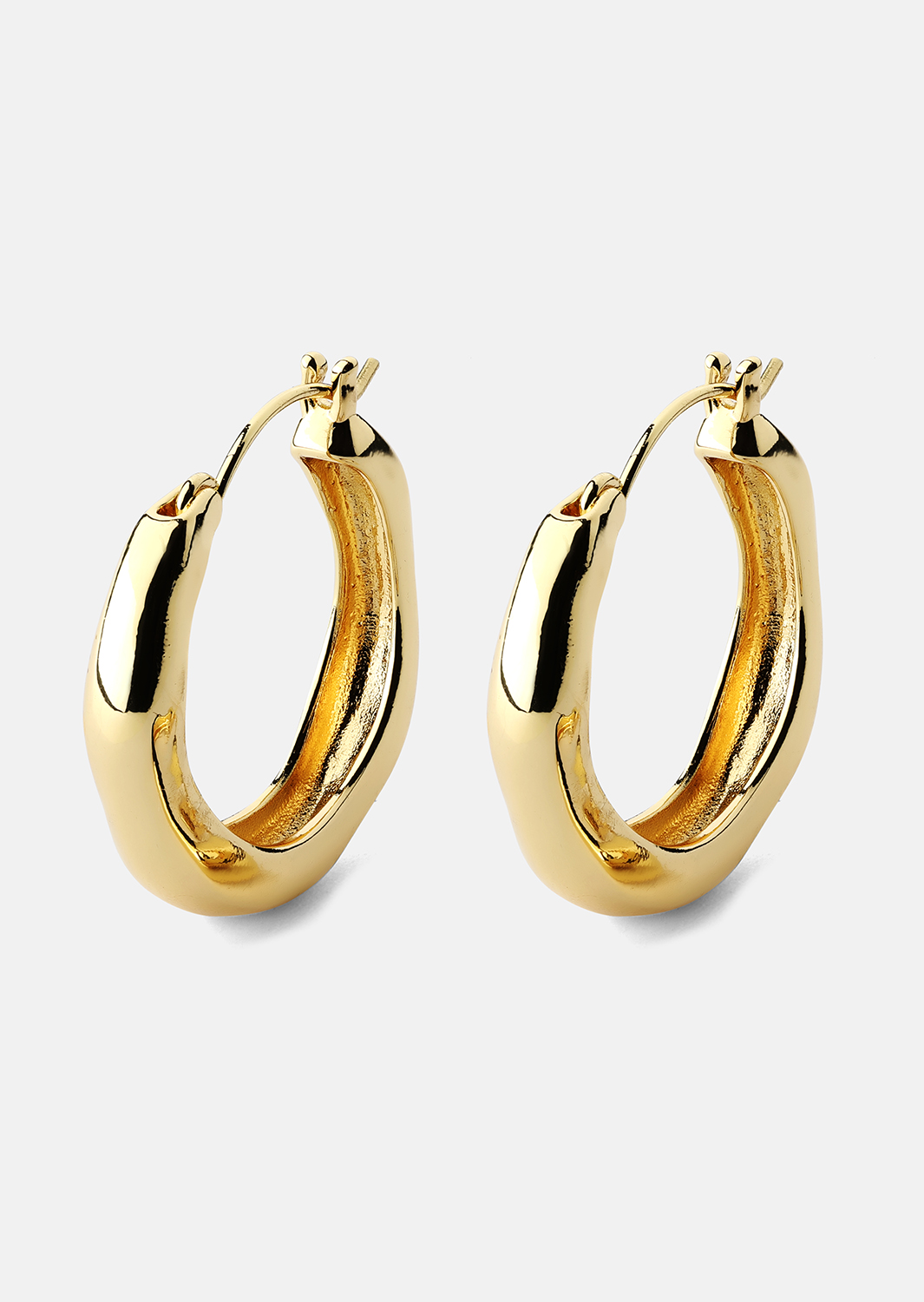 Pendiente Mila Hoops - 18k Chapado en oro
