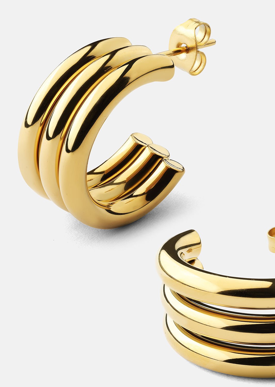 Riflia Pendiente - 18k Chapado en oro