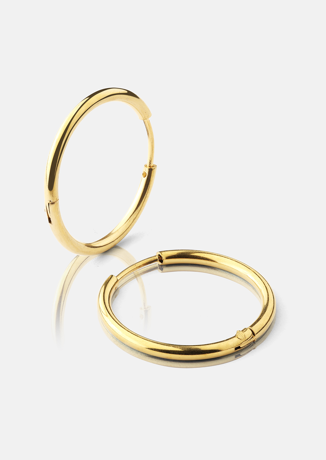 Pendiente Classic Medium - 18k Chapado en oro