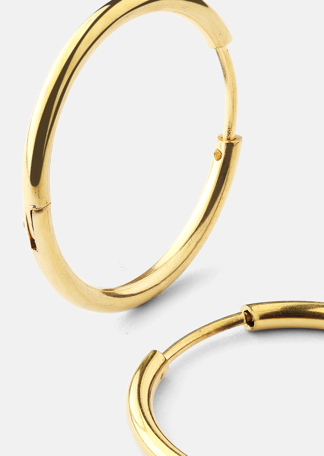 Pendiente Classic Medium - 18k Chapado en oro