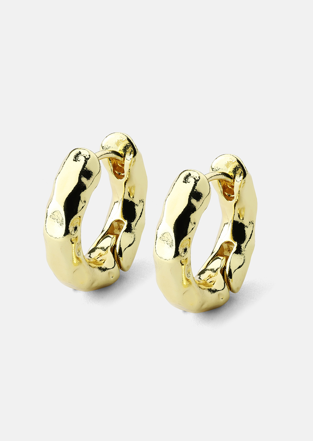 Pendiente Luxe Ripple Hoops - 18k Chapado en oro