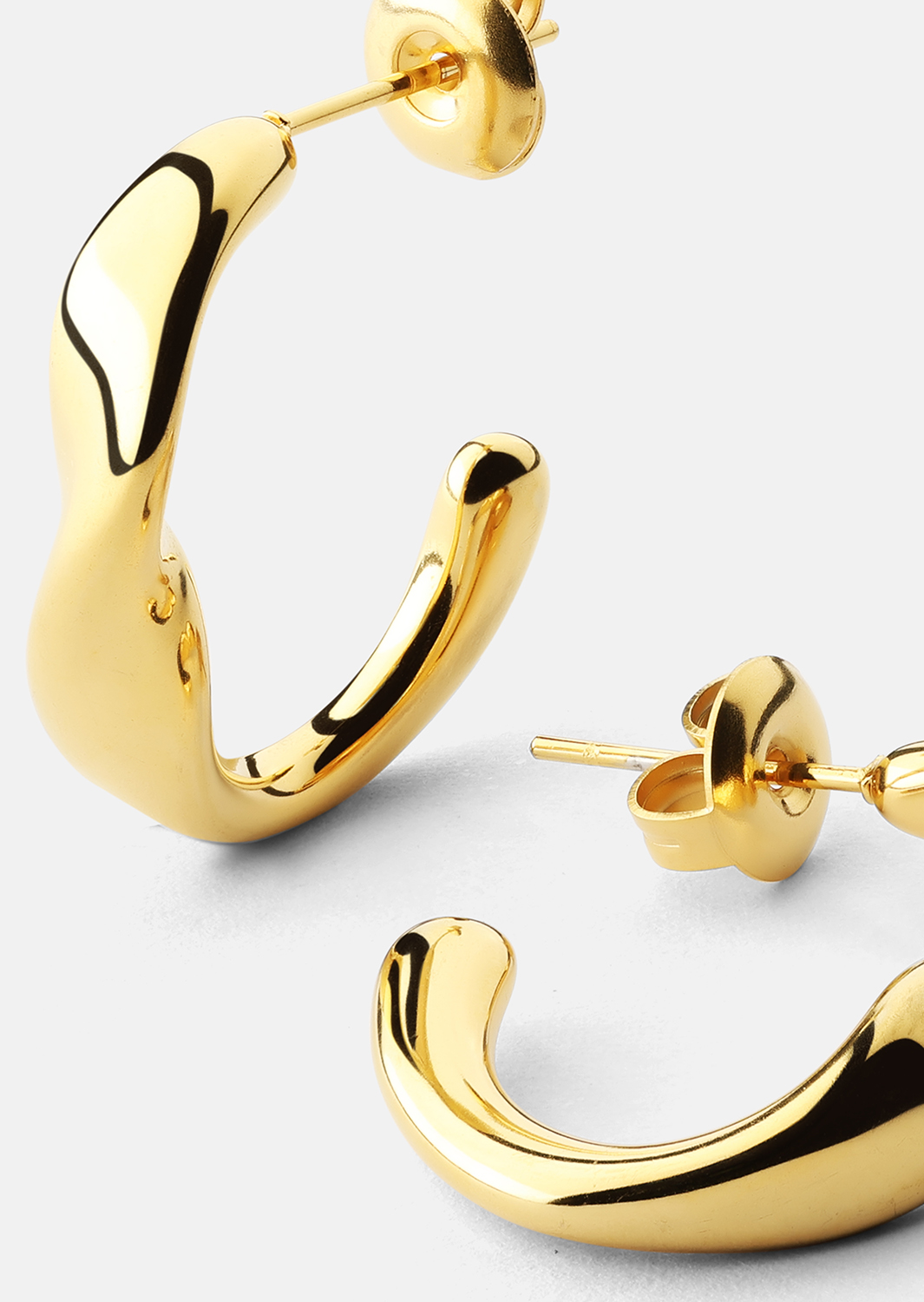 Pendiente Flow Gleam - 18k Chapado en oro