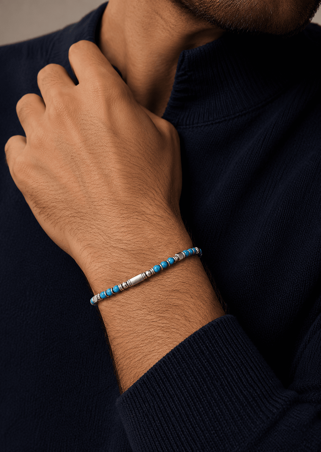 Pulsera de cuentas Azure Valor
