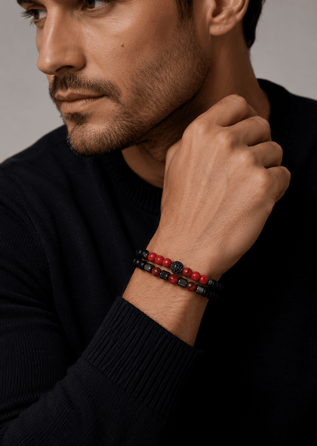 Pulsera de cuentas Crimson Valor