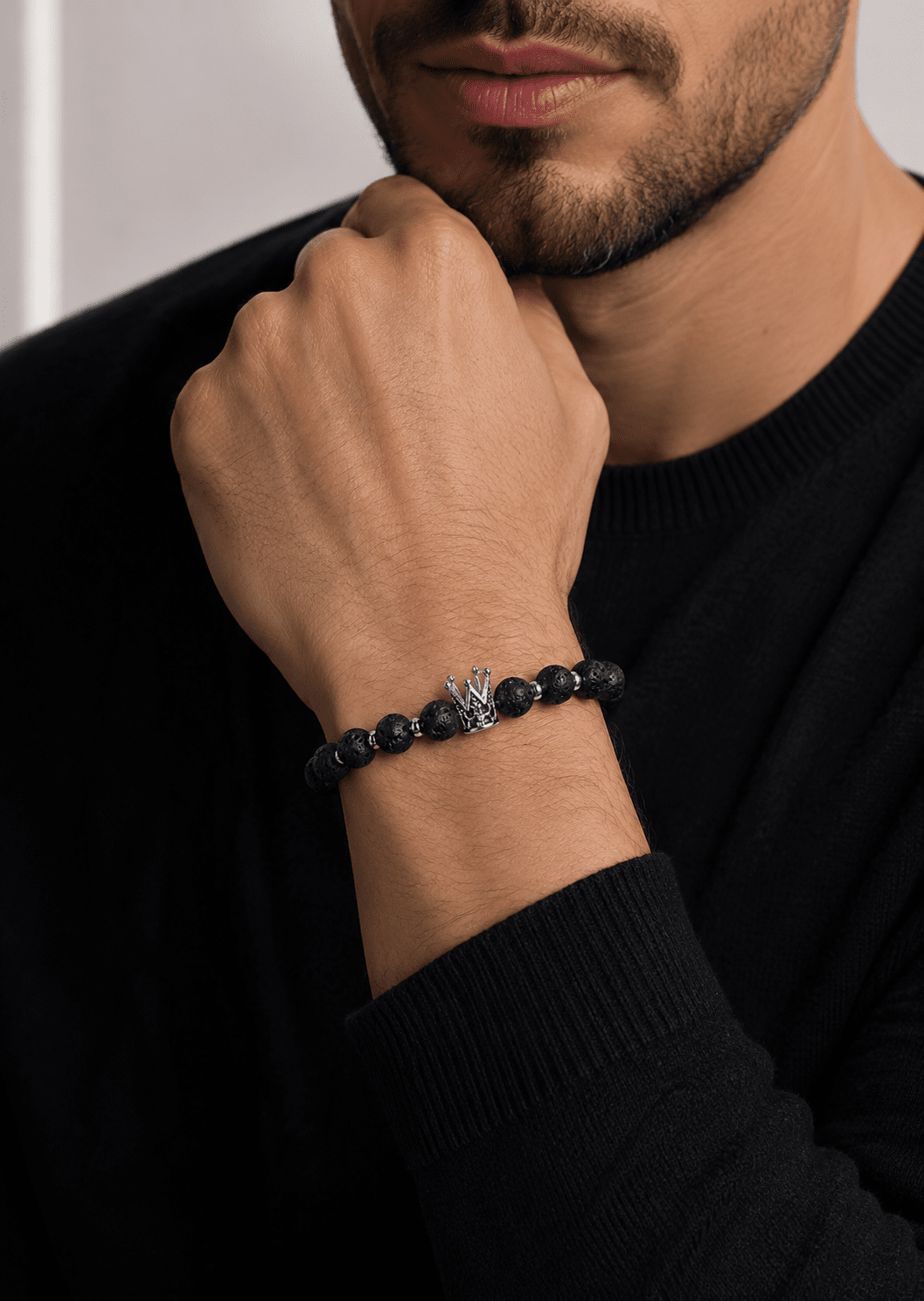 Pulsera de cuentas Lava Crown