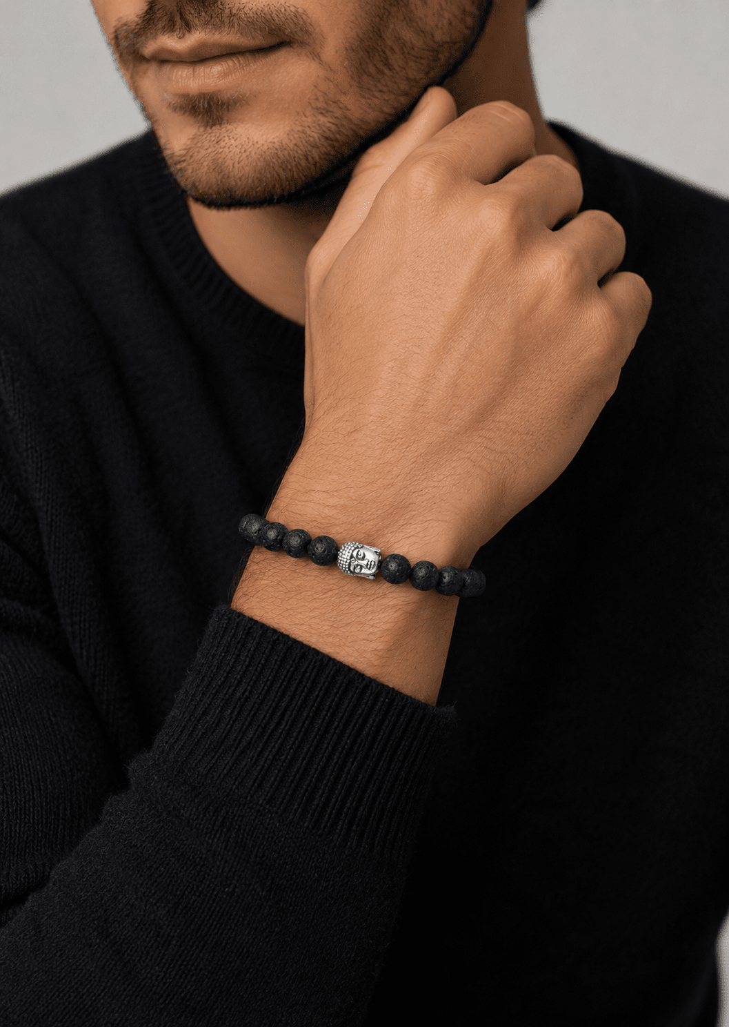 Pulsera de cuentas Obsidian Aura
