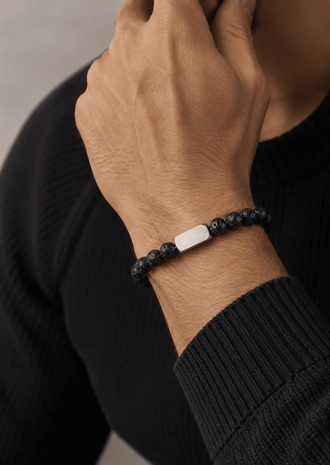 Pulsera de cuentas Obsidian Knack