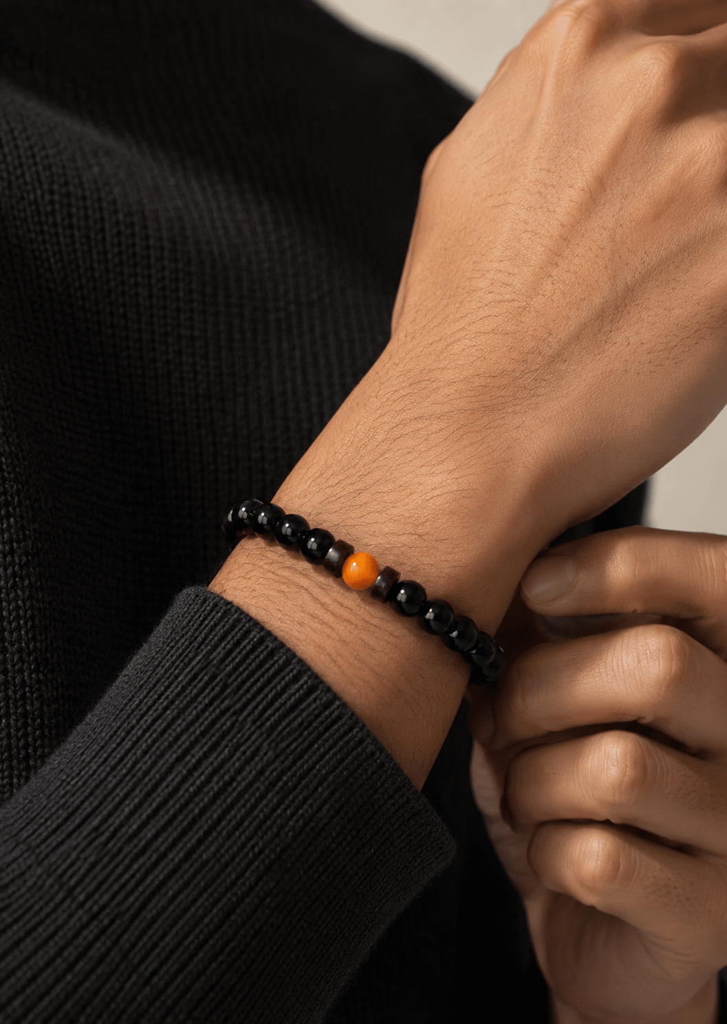 Pulsera de cuentas Obsidian Sphere