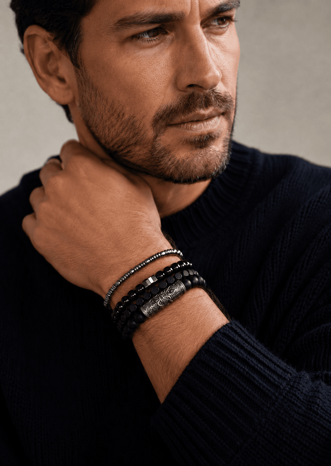 Pulsera de cuentas Obsidian Trail