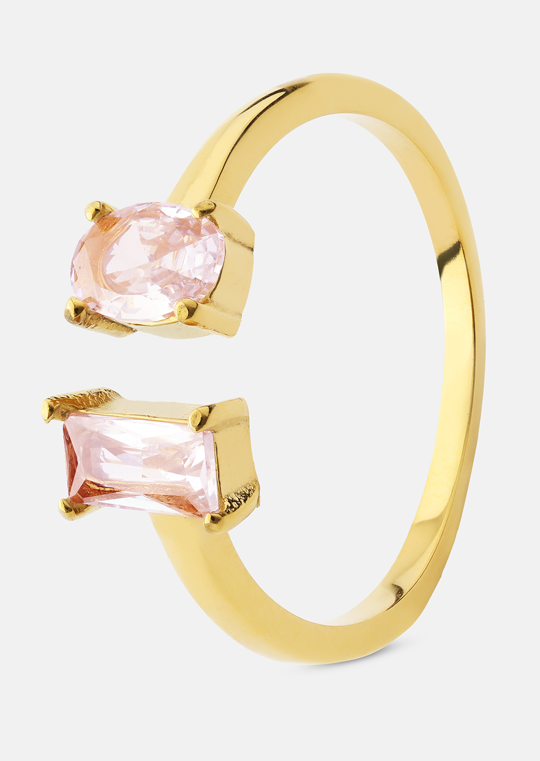 Anillo Rosé Duo - 18k Chapado en oro