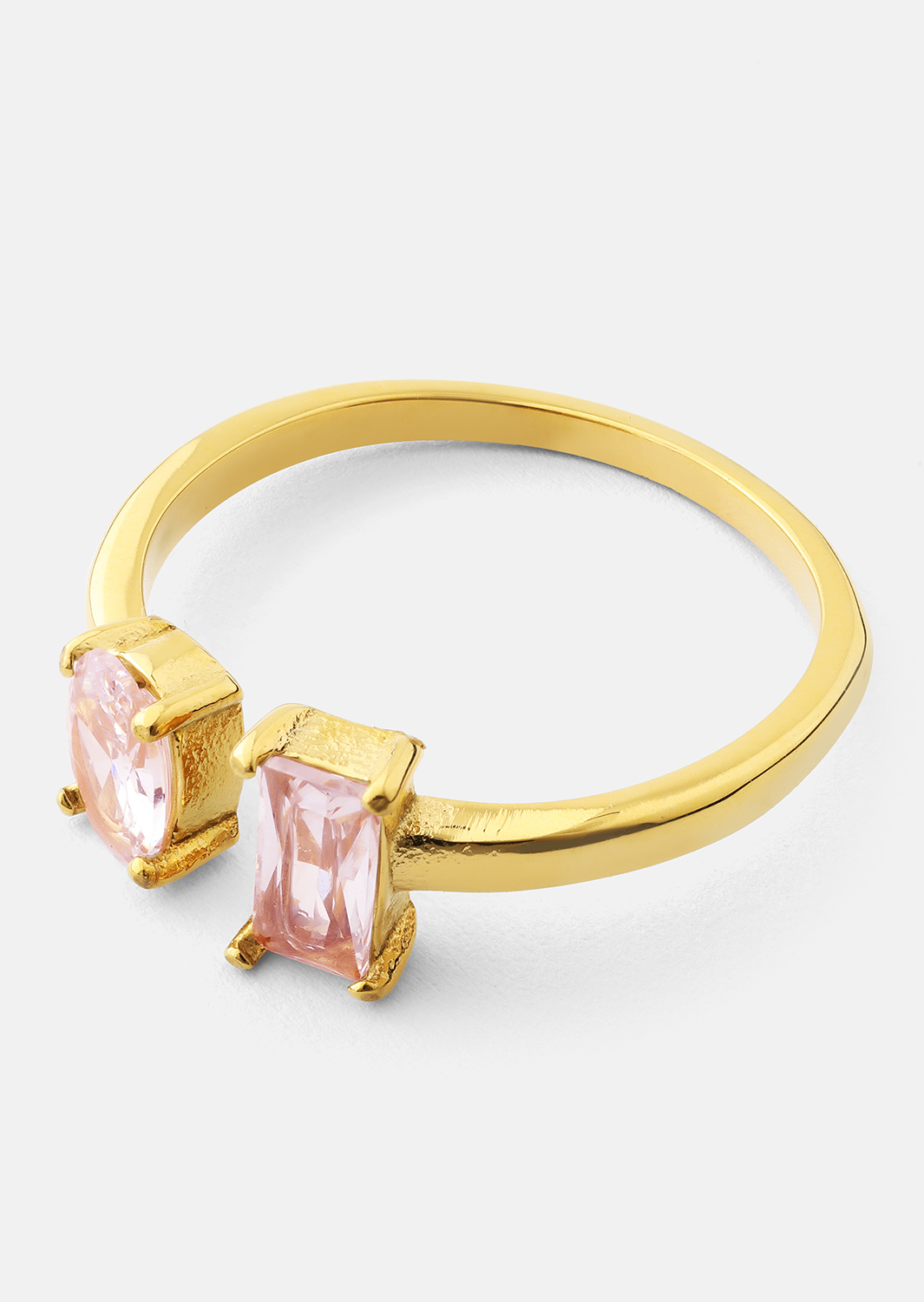 Anillo Rosé Duo - 18k Chapado en oro