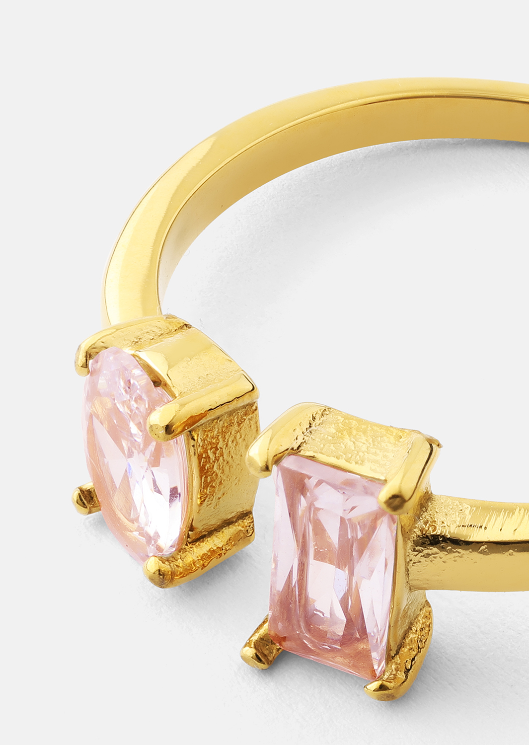 Anillo Rosé Duo - 18k Chapado en oro