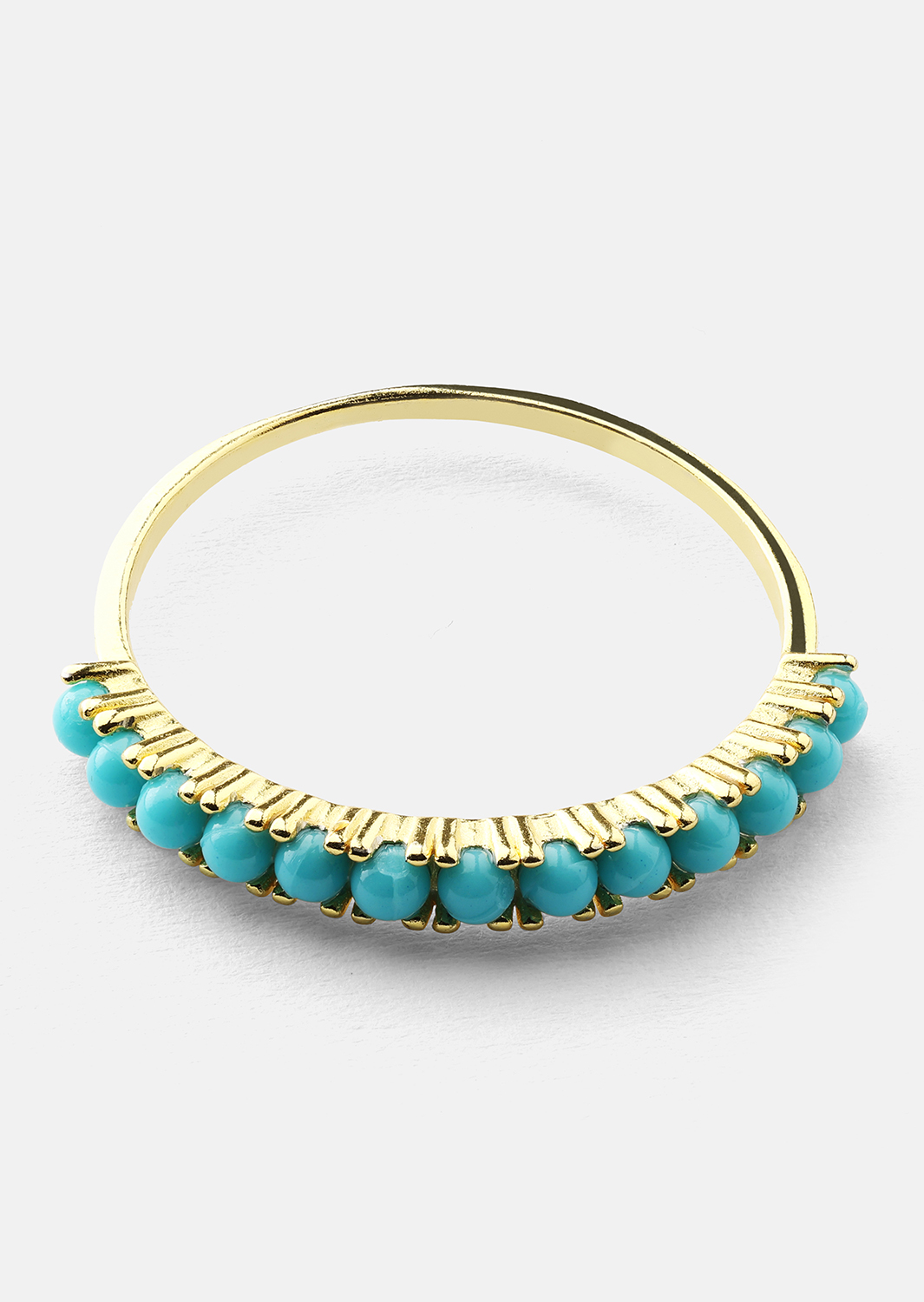 Blue Pearl Elegance Anillo - 18k Chapado en oro