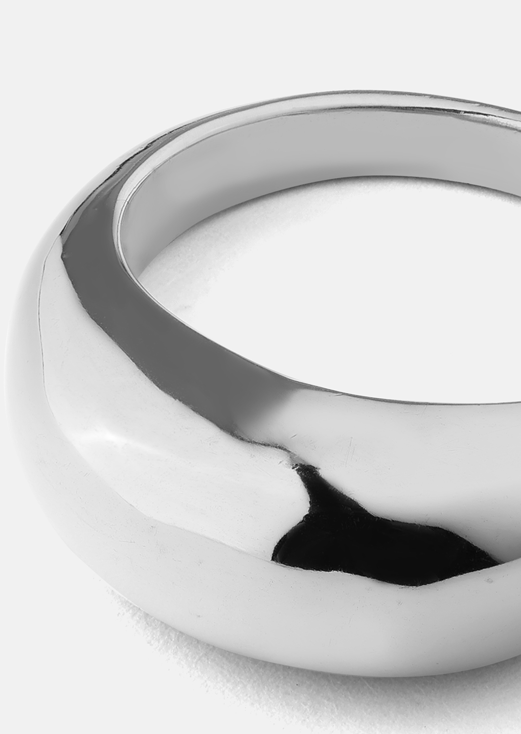 Golden Bold Anillo - Chapado en plata