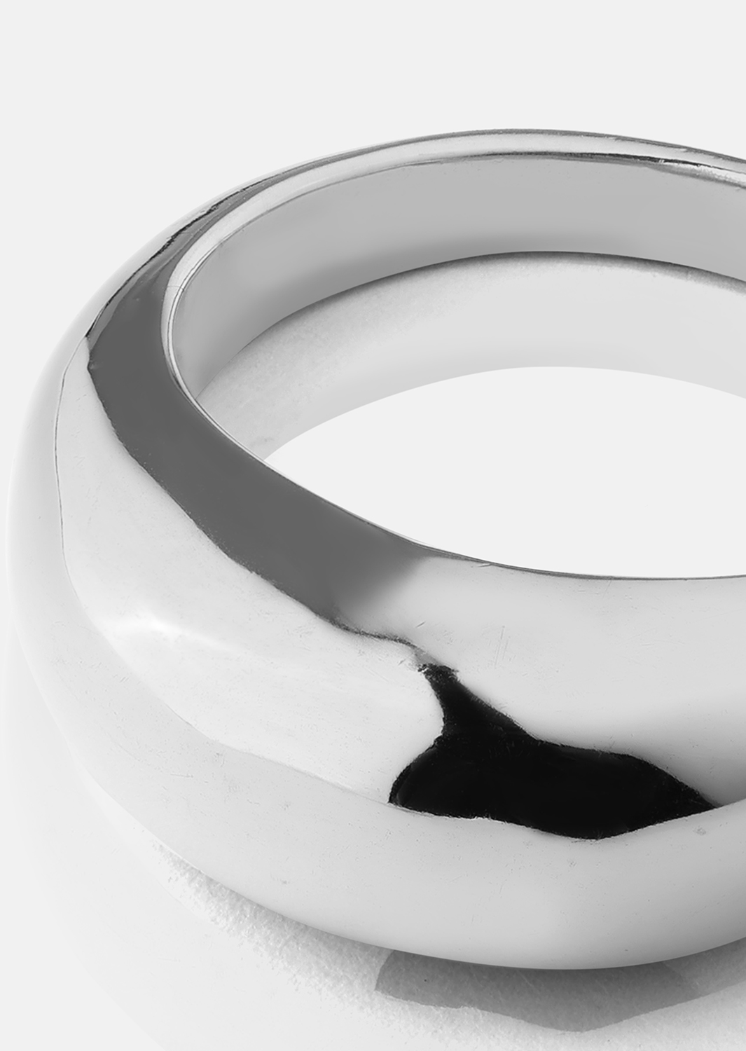 Golden Bold Anillo - Chapado en plata