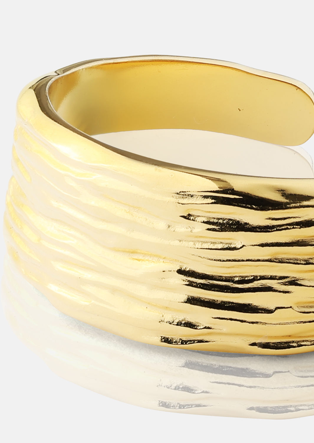 Wavena Anillo - 18k Chapado en oro