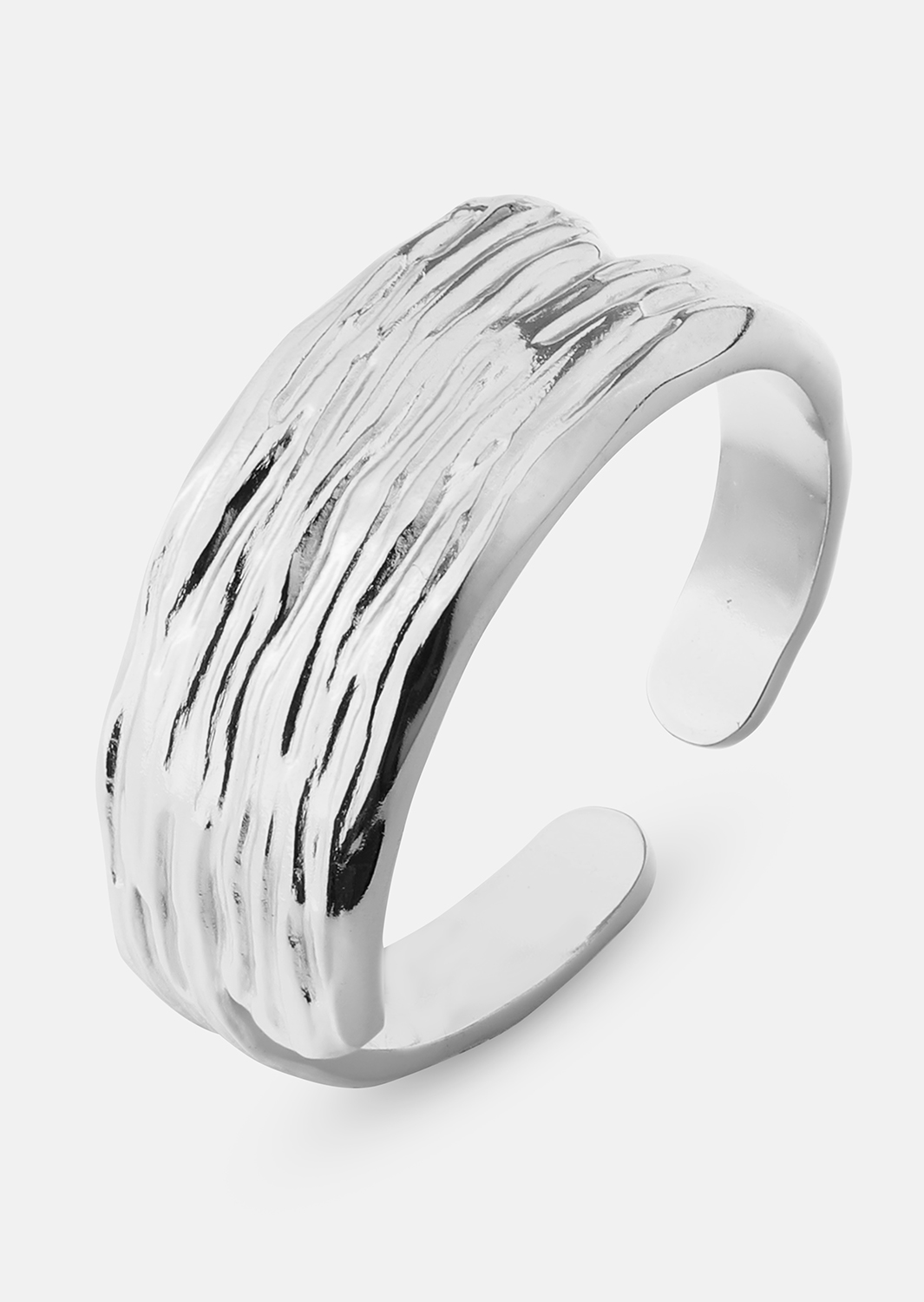 Wavena Anillo - Chapado en plata