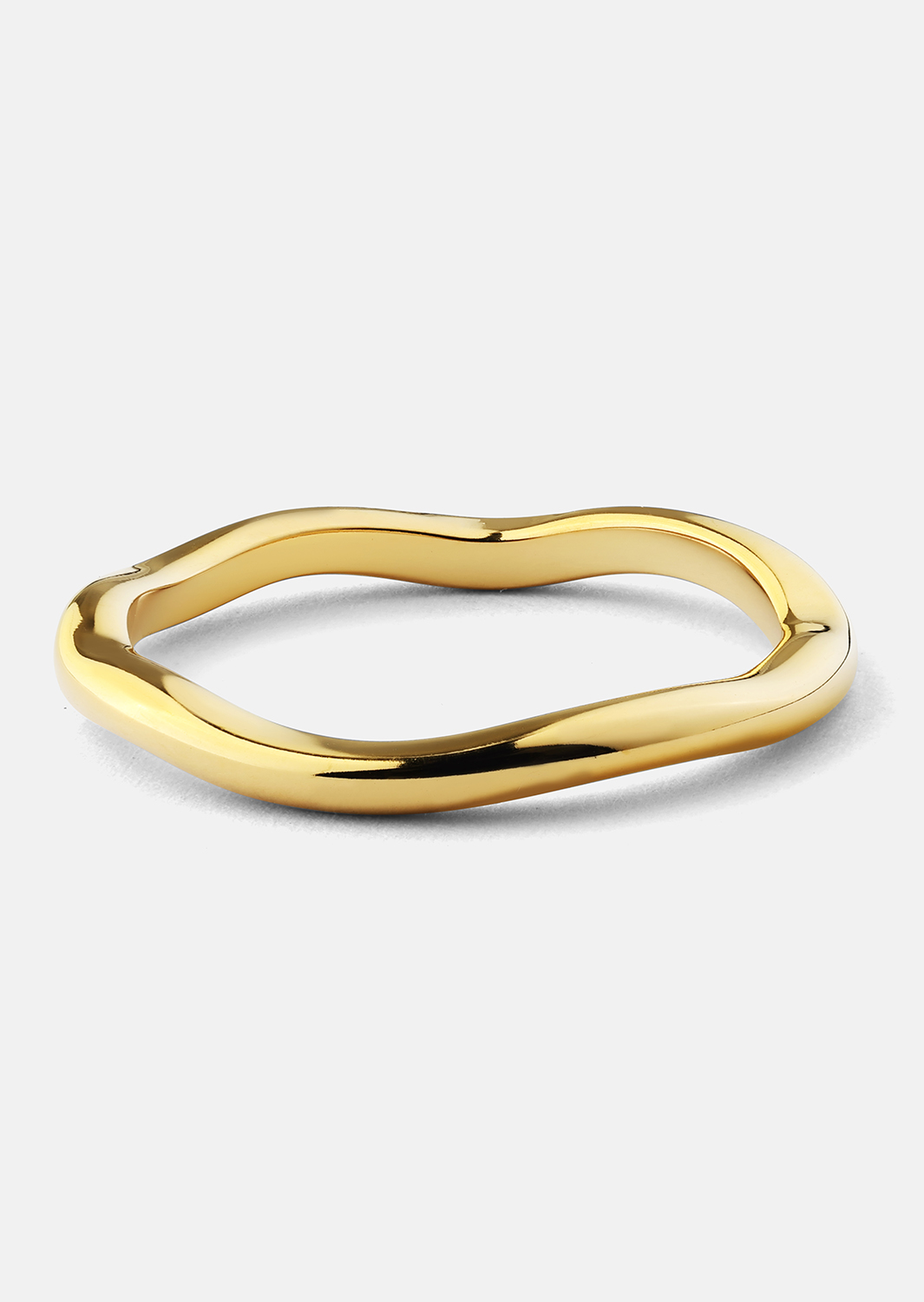 Anillo Wave Gold - Chapado en oro de 18k