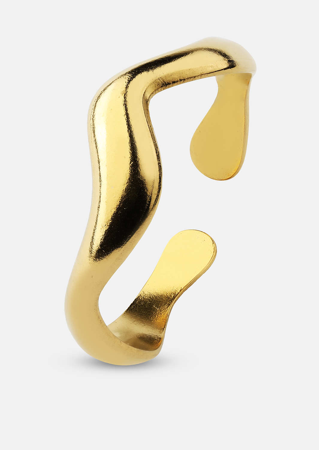 Anillo Vira - Chapado en oro de 18k
