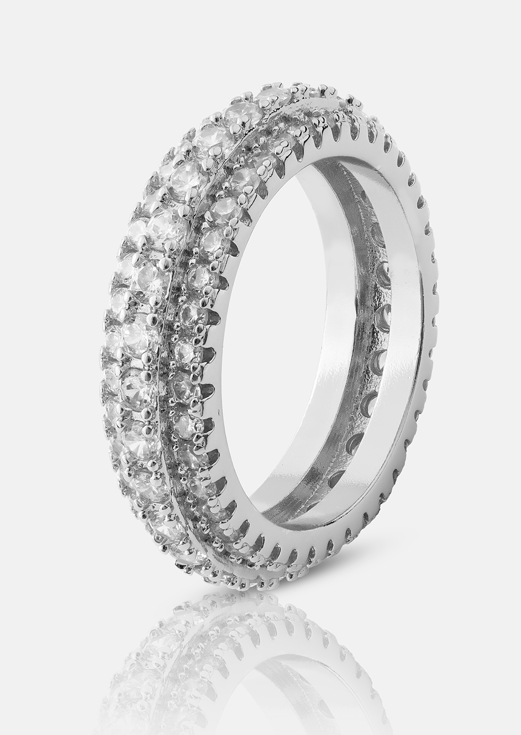 Anillo Crystal Shimmer - Chapado en plata