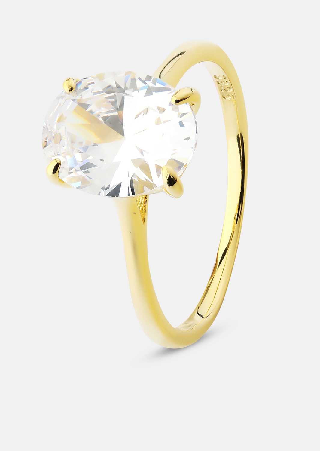 Anillo Clarity - 18k Chapado en oro