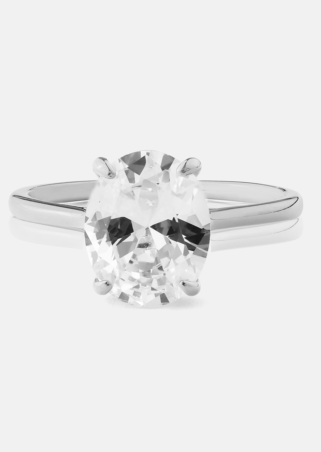 Anillo Clarity - Chapado en plata
