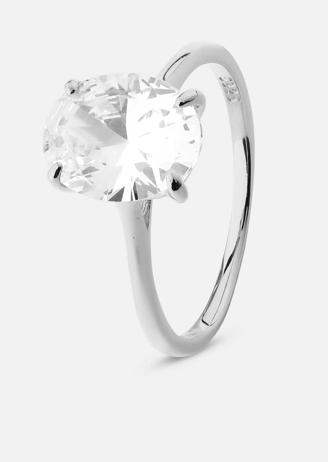 Anillo Clarity - Chapado en plata