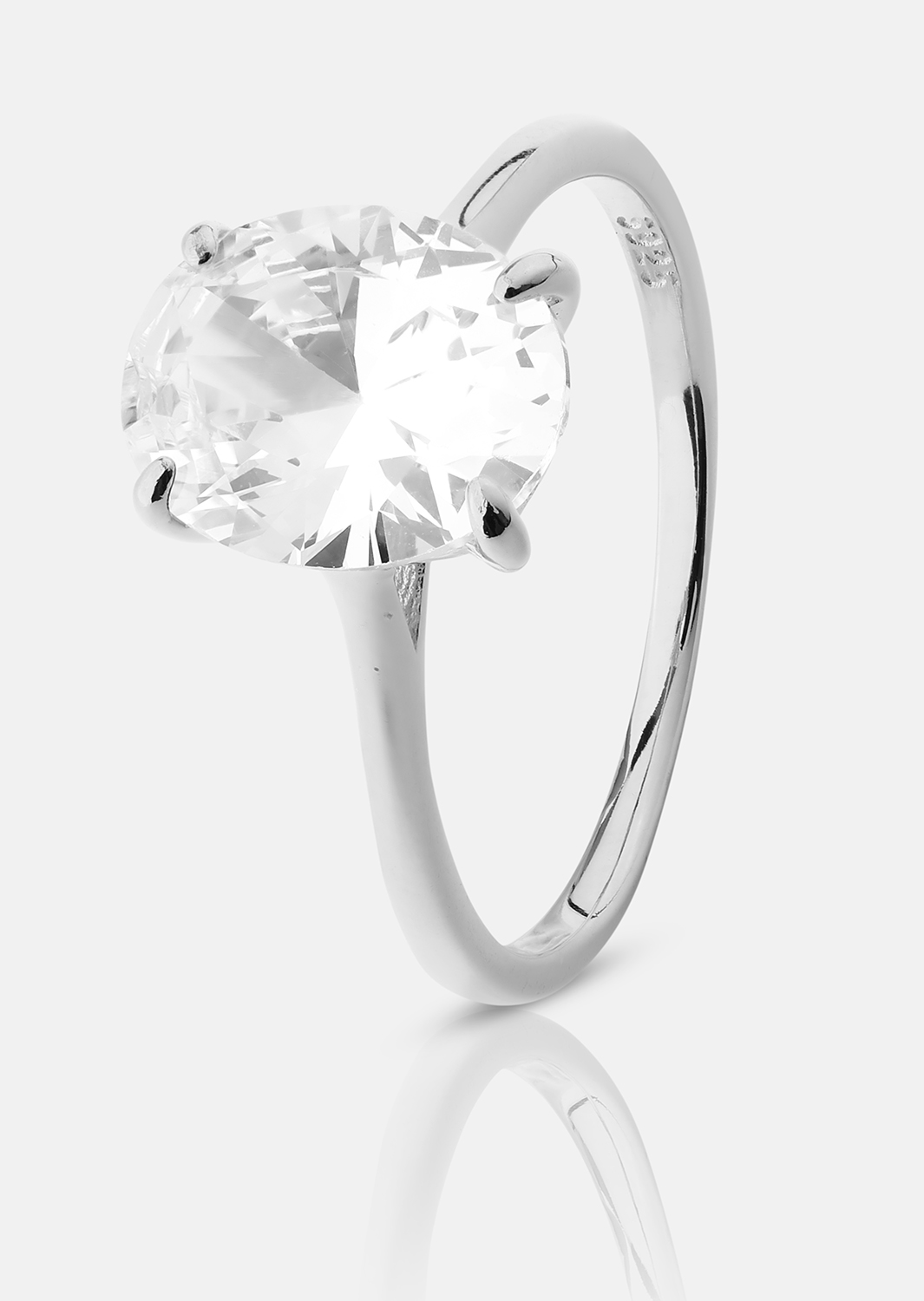 Anillo Clarity - Chapado en plata